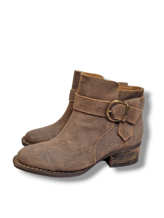 Born Shoes - Born Morocco Brown Leather Ankle Boots Size 5.5